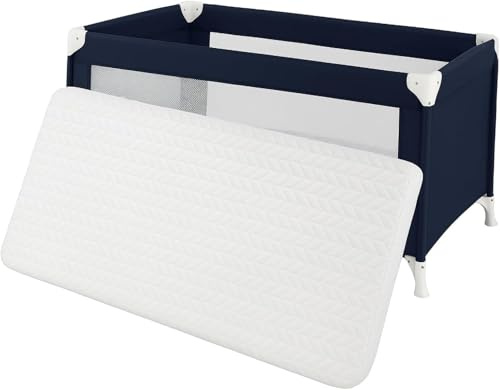 A ATH COLLECTION Quilted Polypropylene Foam Cot Mattress Extra Thick & Breathable for Babies and Toddlers Cot Bed Mattress Removable Washable Cover 100X60X5cm