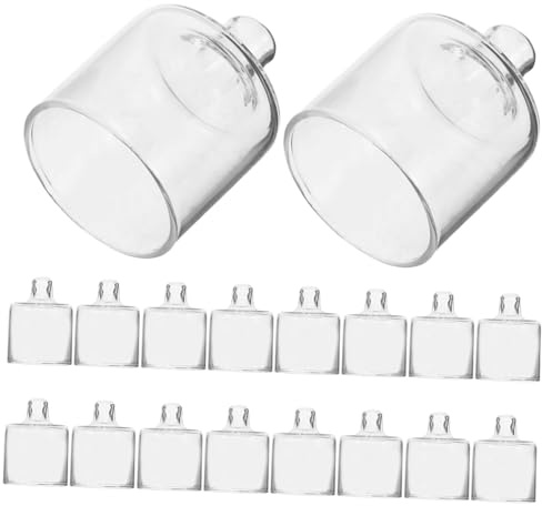 Beaupretty 24 Pezzi Lampada Olio di Vetro Raffinata e Portatile per Hanukkah, Porta Candele Ricaricabile a Forma di Bicchiere, Decorazione per Ristoranti e Cerimonie Interne