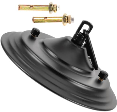 SEWACC Embellecedor Lampara Techo de Metal Negro Acabado Anti-rust, Placa de Cubierta para Lámpara Colgante Adecuado para Decoración de Hogar