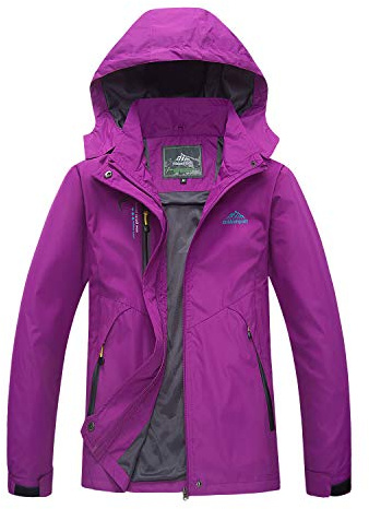 LUI SUI Chaqueta impermeable ligera para mujer Sports Mountain Chaqueta cortavientos