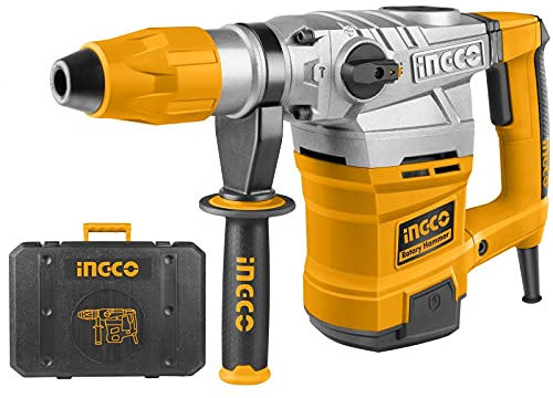 Martillo demoledor rotativo 1600 W, SDS, máx. con maletín Ingco Rh16008