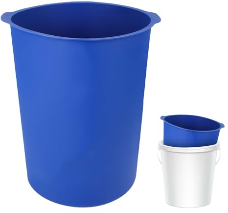 Revestimiento para Cubos de 5 Galones, Revestimientos para Cubos de Silicona Reutilizables con Escala de Medición en la Pared Interior para Mezclas Finas de Mortero y Concreto