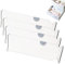 AMMERGI Juego de Tres Separadores de Cajones Ajustable de Plástico - Para Organizar Cajones de Cocina, Dormitorio, Baño, Oficina y Armario