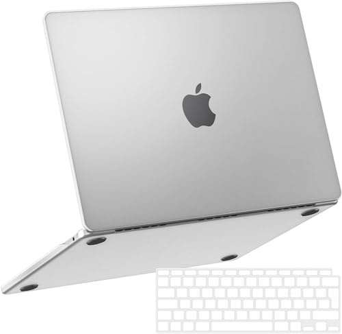 NPUOLS Funda para MacBook Air 13 Pulgadas 2020-2018, Semitransparente