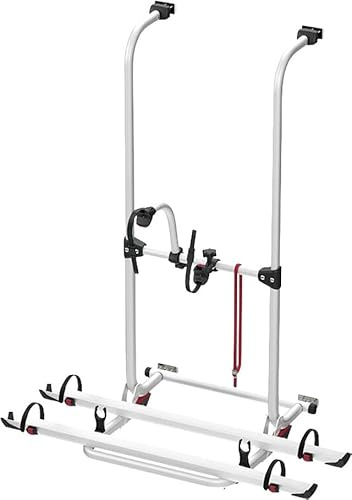 Fiamma Portabicicletas Carry Bike Pro para 2 Ruedas, Aluminio, Negro, 69 x 128 x 80 – 150 cm, 10,15 kg, Carga de 60 kg