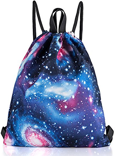 ManKn Unisex Drawstring Backpack Gymsack Gym Bag Rucksack for Adults and Children, Sports Bag Kids School PE Bag Boys Girls Sack for Hiking Running Football Travel