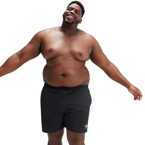 Speedo Plus Size Essential 16 Short de Agua Hombre, Negro, 50