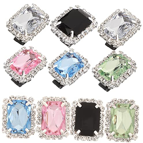 10 Stücke Schuhclips Retro Schuhanhänger Abnehmbar Schuhschnallen Schuhdekoration Damen Sneaker Partyschuhe