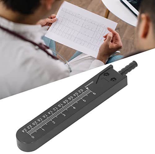 Telituny Graduatore ECG, Calibro ECG in Acciaio Inossidabile, Strumento di Misurazione ECG da 0-2,4 Pollici per Studenti di Medicina e Infermieristica