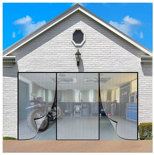 Fly Screen Door Protection Screen Door Protection Roller Blind Sliding Door 125x230cm with Full Frame Magic Tape Fastener and Sewn-in Weights Black
