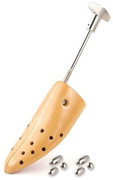 Esvioniq Professioneller Holz schuhdehner Breite für Männer und Frauen, verstellbarer Schuhspanner Füße breit, Shoe Stretcher Width (Men's L(EU 45-48))