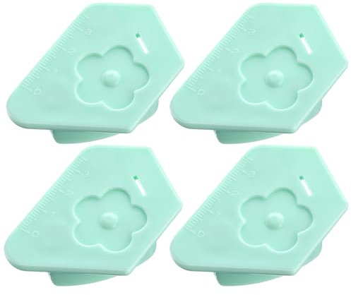 Dimeho 4 Stück Magnetische Nahtführung Magnetischer Nahtführer, Multifunktionale Magnetische Nahtführung mit Skala Universelles Nähzubehör Nähmaschinen-Multifunktions-Befestigungslehren-Werkzeug