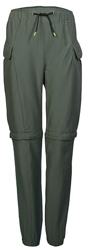 killtec Jungen Funktionshose mit abzippbaren Beinen KOS 133 BYS PNTS, Oliv, 164, 43044-000