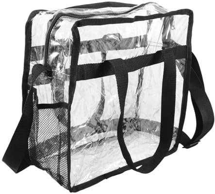 PACKOVE Sac Transparent Pour Femme Grand Sac De Rangement Bandoulière Réglable Pour Voyages Et Quotidien