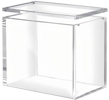 Nybhyjka Vitrine Transparente, présentoir magnétique en Acrylique Transparent, bacs empilables pour Loisirs, Parfum, Bijoux, , comptoir, Table, Bureau, Salle d'étude, Chambre à Coucher, Maison