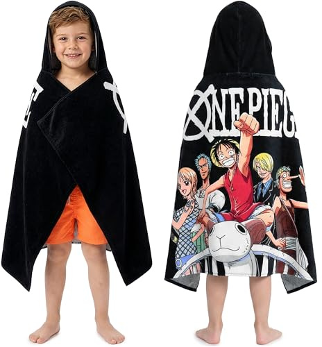 Get Trend One Piece Bath Towels with Hood for Boys, 49”x30”, One Size Soft and Absorbent Hooded Cotton Beach Towel Wrap, Swimming Pool Poncho, Travel for Boys (Multi One Piece)