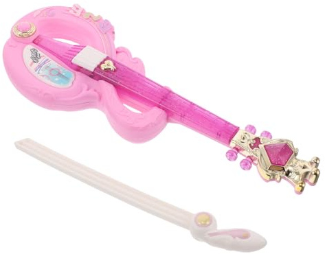 ifundom Violino Giocattolo per Bambine Mini in Plastica Viola, Strumento Musicale Educativo, Accessorio per Giochi di Ruolo e Feste di Compleanno, Leggero e Sicuro per Mani Piccole