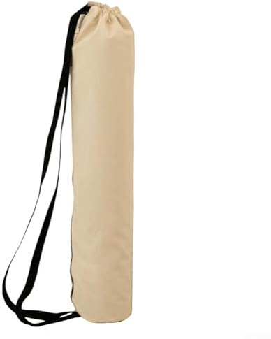 RemixAst Sac à dos robuste pour tapis de yoga en toile épaisse avec large ouverture à fermeture éclair pour un rangement sécurisé et un accès facile - Jaune