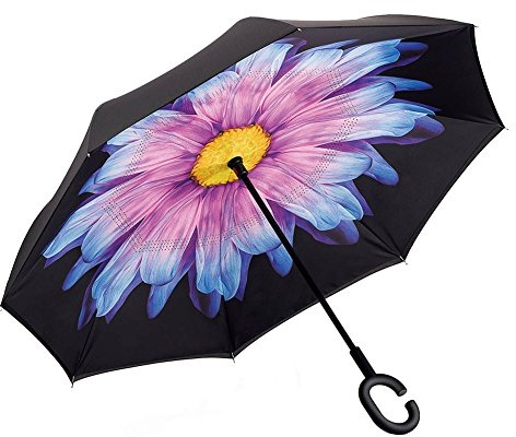 tempo di saldi Ombrello Inverso Reversibile Unica Tinta Auto Apertura Al Contrario Per Pioggia