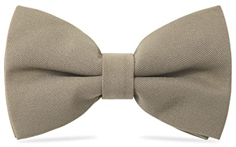 WELROG Nœud papillon classique pré-noué Noeud papillon ajustable en gabardine de smoking solide pour enfants et hommes Cravate pour adultes et enfants pour la fête de mariage