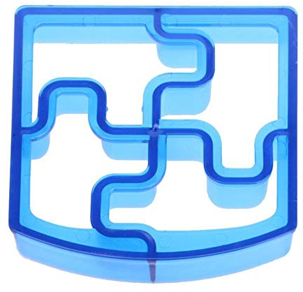 Sytaun Molde de plástico, cortador de galletas, cortador de pasteles, mini cortadores, delfín, mariposa, estrella, sándwich, tostada, cortador de pan, para hacer manualidades, puzzle*