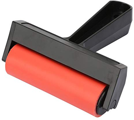 Roller Paint Brush Rubber Brayer Roller, Art Ink Painting Printmaking Roller Rubber Brayer, Artist Amateur(10CM)