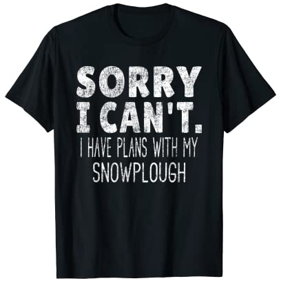 Eat Sleep Snowplough Repeat - Vintage Snow Plow Saying T-Shirt