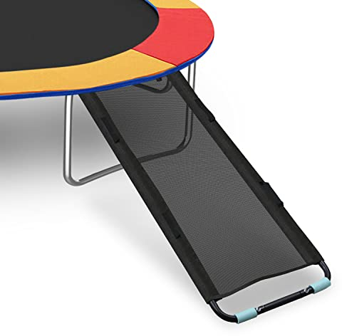 Gimisgu Tobogán para cama elástica de 150 cm para cama elástica escalera de trampolín de seguridad accesorio universal para cama elástica para niños soporta 100 kg