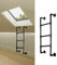 Scala a 3 Gradini per Letti a Castello, Pozzi di Finestra del Seminterrato e Soffitte, Scala di Emergenza in Metallo Nero, Capacità di Carico 150kg, 100cm, Ideale per Casa, Dormitorio, Terrazza