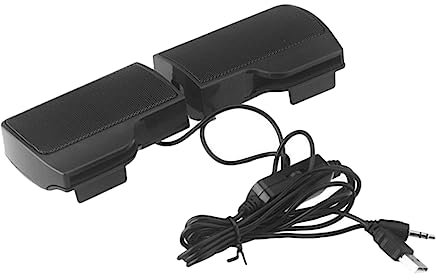 NUOBESTY Haut-Parleur USB Compact à Pince pour Ordinateur Portable Et Bureau, Enceinte Portable Alimentée par USB, Utilisation Plug-and-Play, Compatible avec Une Tension De 3.00 V, Noir