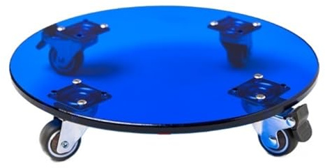 Rullbart Växtvagn Växtvagn Med Hjul Rund Blomkrukavagn For Inomhus- Och Utomhusbruk Blomvagn för Inomhusbruk(Blue,20CM)
