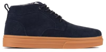 Yumas - Bota de Hombre Serraje Azul con Suela Caramelo – Plantilla Extraíble de Látex - 5312 para: Hombre Color: Azul Talla: 43
