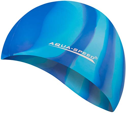 Aqua Speed Bunt Set - Gorro de baño + Pequeño Toalla de Microfibra | Gorra de natación | Unisexo | 16. Colorido / 64