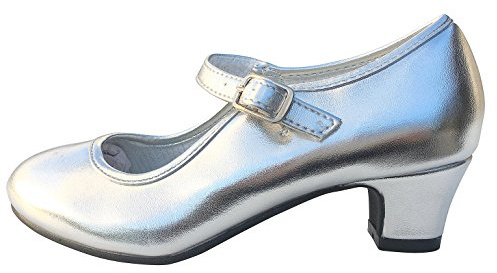 La Senorita spanska Flamenco skor prinsessa skor silver, - silver - 39 EU