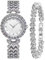 CIVO Armbanduhr Damen Silber Set Edelstahl Analog Damen Uhr Wasserdicht Uhr und Armband Set Klassisch Damenuhr Elegante Quarz Minimalistische Geschenkset für Frauen