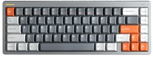 nuphy Halo65 HE Rapid Trigger-Gaming-Tastatur, kabelgebundene Tastatur mit 67 Tasten und Magnetschaltern, hyperschnelle einstellbare Betätigung, RGB Hot-Swap-fähig, 8 kHz Abfragerate