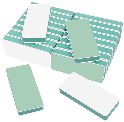 CGBE Nail Buffer Block and Shine Kit, 20 Count Mini Nail Buffer for Polishing Smooth and Shiny Natural Nails Fingernail Mini Buffer Nail File Smoother Buffer Block 1000/4000 Grit, Green