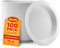 Shefa 100 White Plates - Reusable & Washable Reusable Plate, Heavy Duty Dinnerware, Microwave-Safe Crockery - Ideal for Birthday, Parties, Camping, Catering (7inch)