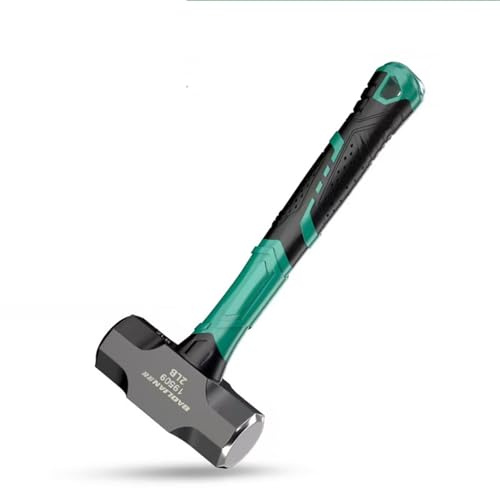 BUSKPOK Sledge Hammer, Mini Strike Drilling Crack Sledgehammer with No-Slip Cushion Grip (2LB)