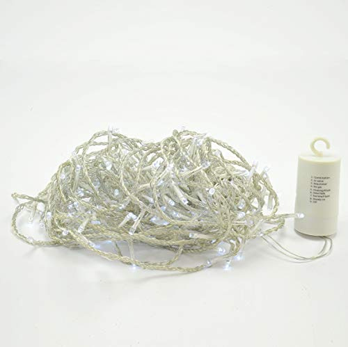 Moranduzzo LUCI di Natale 180 STALATTITI LED Colore Bianco Ghiaccio MT 4,20 ADDOBBI Albero Decorazioni