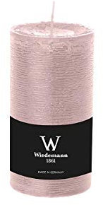 INNA-Glas Votivkerze Aurora, Hellrosa, 13cm, Ø 6,8cm, 54h - Made in Germany - Stumpenkerze