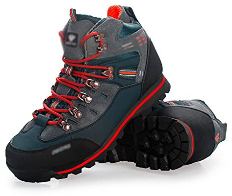 GUOANFG Botas De Montaña De Trekking Transpirables Neakers Zapatos De Senderismo Impermeables para Hombres Zapatillas De Gamuza, C-42 EU