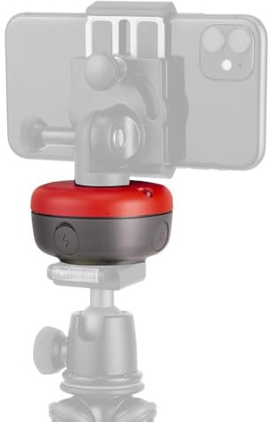 JOBY Spin Bluetooth Electronic Head, Motion Control, Motorized Mobile Phone Panning Base, Video Panoramic, Tripod Mount, Vlogging, Content Creation, Motion Filming, Time-Lapse, Time Lapse, App Control