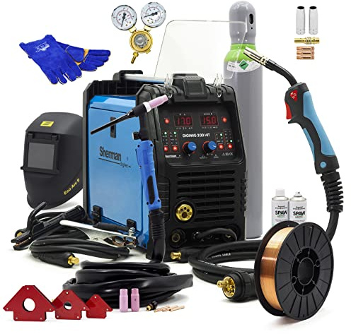 Ensemble #2 Sherman™ DIGIMIG 200 HIT MIG/MAG Poste à souder WIG 200 A Point de soudure Synergie 3 en 1 Inverter