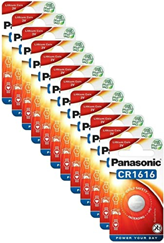 Panasonic CR1616 - Batteria al litio 3 V, confezione da 12 pz