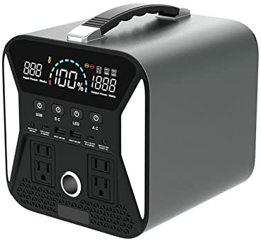 PROPFE 300W 12V Portable Lithium Battery Power Station Alimentation De Stockage D'énergie Batterie De Camping Générateur Solaire 220V Électronique (Color : 300W Power Station, Size : UK)
