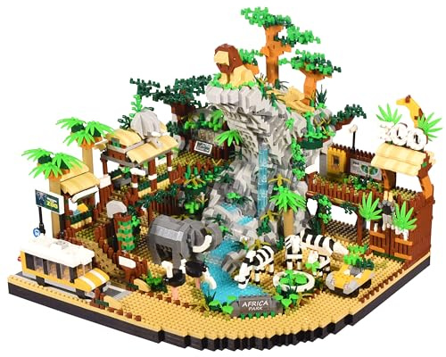 Komvoor Zoo Micro Building Blocks Set 4800PCS for Adults or Teens Ages of 14+, Animals Park DIY Modle Kit in Living Room or Office Decorative Items, Collection Model for Lovers