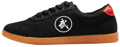Kraftpaid Arti Marziali Taichi Scarpe,Taekwondo Kung Fu Scarpe,Scarpe Kung Fu Uomo,Antiscivolo,Resistente all'Usura,Tela,Traspiranti Leggero,per Uomini Donne,Cinese Wushu Yoga Taichi