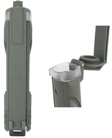 Taktisk Batteriförvaringshållare, Bärbar Vattentät Batterilåda Med Dubbel Fackdesign för CR123-, AAA- Och AA-ficklampabatterier(Green,Single)