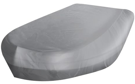 TQEBWUS 330×165×46cm Schlauchboot Abdeckung, 210D Oxford-Tuch Boot Abdeckplane Schlauchboot, Bootsabdeckung UV-Schutz, Wasserdicht Staubdicht UV-Beständig Persenning Boot, Schlauchbootabdeckung